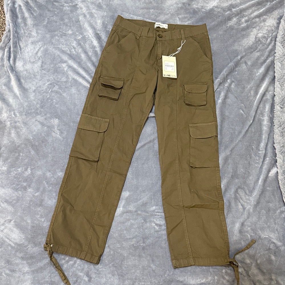 Lovegen Women's Brown Cargo Joggers